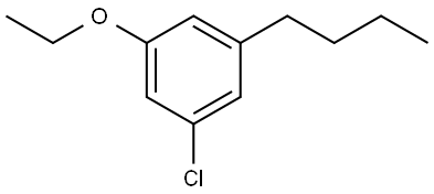 1-butyl-3-chloro-5-ethoxybenzene Structure