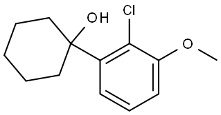 1-(2-chloro-3-methoxyphenyl)cyclohexanol 구조식 이미지