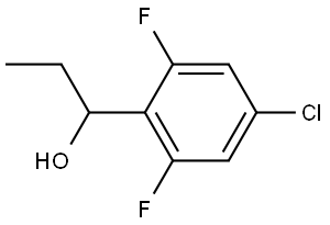 1-(4-chloro-2,6-difluorophenyl)propan-1-ol Structure