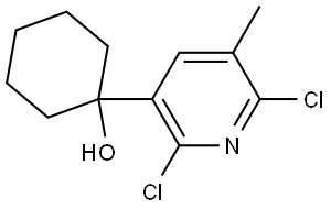 1-(2,6-dichloro-5-methylpyridin-3-yl)cyclohexanol Structure