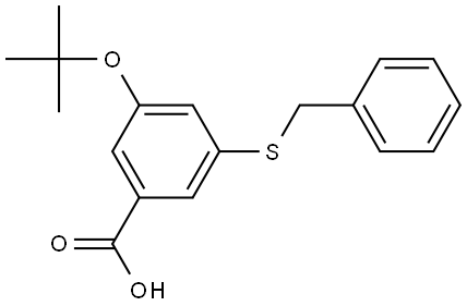 3-(benzylthio)-5-(tert-butoxy)benzoic acid Structure