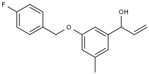 1-(3-((4-fluorobenzyl)oxy)-5-methylphenyl)prop-2-en-1-ol Structure