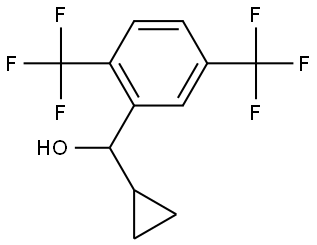 (2,5-bis(trifluoromethyl)phenyl)(cyclopropyl)methanol Structure