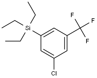 (3-chloro-5-(trifluoromethyl)phenyl)triethylsilane Structure