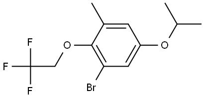 1-bromo-5-isopropoxy-3-methyl-2-(2,2,2-trifluoroethoxy)benzene Structure