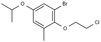 1-bromo-2-(2-chloroethoxy)-5-isopropoxy-3-methylbenzene Structure