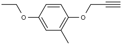 4-ethoxy-2-methyl-1-(prop-2-yn-1-yloxy)benzene Structure