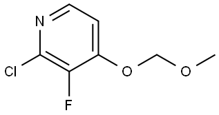 2-chloro-3-fluoro-4-(methoxymethoxy)pyridine Structure