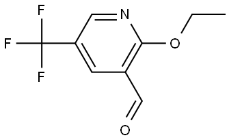 2-ethoxy-5-(trifluoromethyl)nicotinaldehyde Structure