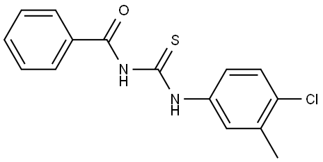 N-((4-chloro-3-methylphenyl)carbamothioyl)benzamide Structure