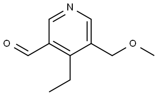 4-Ethyl-5-(methoxymethyl)nicotinaldehyde Structure