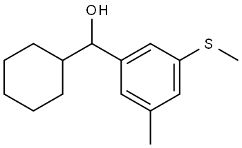 cyclohexyl(3-methyl-5-(methylthio)phenyl)methanol Structure