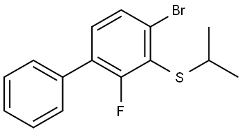 (4-bromo-2-fluoro-[1,1'-biphenyl]-3-yl)(isopropyl)sulfane Structure