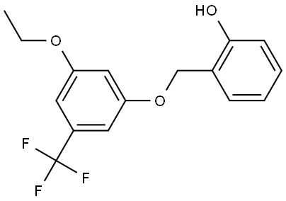 2-((3-ethoxy-5-(trifluoromethyl)phenoxy)methyl)phenol 구조식 이미지
