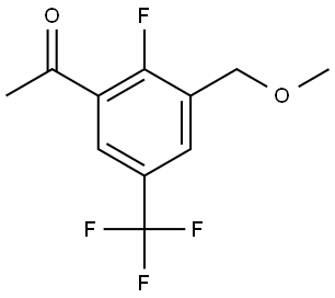 1-(2-fluoro-3-(methoxymethyl)-5-(trifluoromethyl)phenyl)ethanone Structure