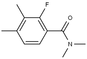 2-fluoro-N,N,3,4-tetramethylbenzamide Structure