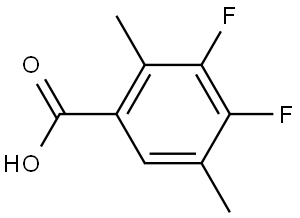 3,4-difluoro-2,5-dimethylbenzoic acid Structure