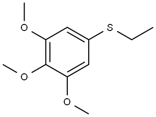 ethyl(3,4,5-trimethoxyphenyl)sulfane Structure