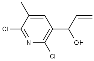 1-(2,6-dichloro-5-methylpyridin-3-yl)prop-2-en-1-ol Structure