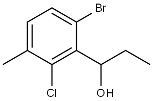 1-(6-bromo-2-chloro-3-methylphenyl)propan-1-ol Structure