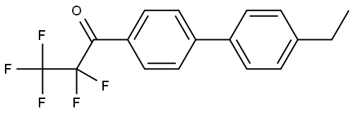 1-(4'-ethyl-[1,1'-biphenyl]-4-yl)-2,2,3,3,3-pentafluoropropan-1-one Structure