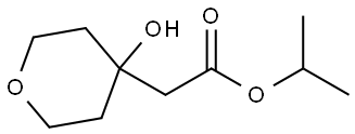 isopropyl 2-(4-hydroxytetrahydro-2H-pyran-4-yl)acetate Structure