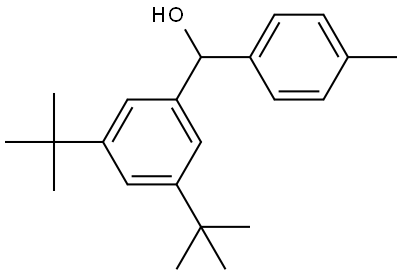 (3,5-di-tert-butylphenyl)(p-tolyl)methanol Structure