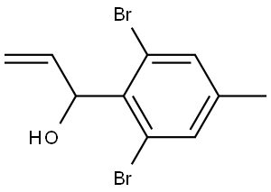 1-(2,6-dibromo-4-methylphenyl)prop-2-en-1-ol Structure