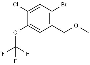 1-bromo-5-chloro-2-(methoxymethyl)-4-(trifluoromethoxy)benzene Structure