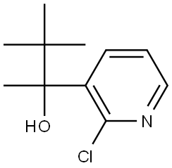 2-(2-chloropyridin-3-yl)-3,3-dimethylbutan-2-ol Structure