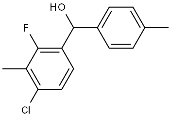 (4-chloro-2-fluoro-3-methylphenyl)(p-tolyl)methanol Structure