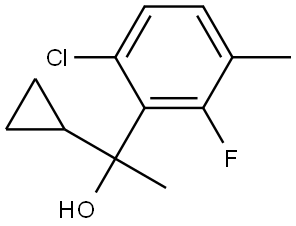 1-(6-chloro-2-fluoro-3-methylphenyl)-1-cyclopropylethanol Structure