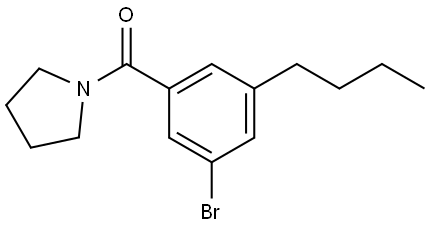 (3-bromo-5-butylphenyl)(pyrrolidin-1-yl)methanone 구조식 이미지