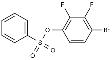 4-bromo-2,3-difluorophenyl benzenesulfonate Structure