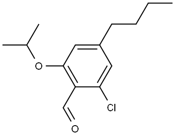 4-butyl-2-chloro-6-isopropoxybenzaldehyde Structure