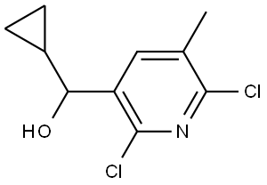 cyclopropyl(2,6-dichloro-5-methylpyridin-3-yl)methanol Structure