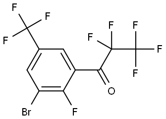 1-(3-bromo-2-fluoro-5-(trifluoromethyl)phenyl)-2,2,3,3,3-pentafluoropropan-1-one Structure