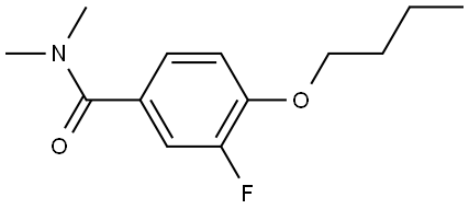 4-butoxy-3-fluoro-N,N-dimethylbenzamide Structure