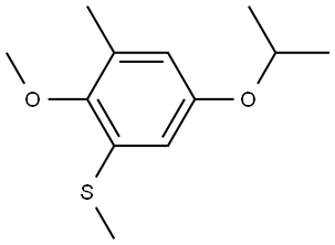 (5-isopropoxy-2-methoxy-3-methylphenyl)(methyl)sulfane Structure