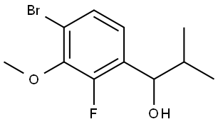 1-(4-bromo-2-fluoro-3-methoxyphenyl)-2-methylpropan-1-ol Structure