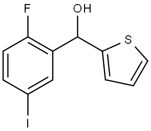 (2-fluoro-5-iodophenyl)(thiophen-2-yl)methanol Structure