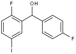 (2-fluoro-5-iodophenyl)(4-fluorophenyl)methanol Structure