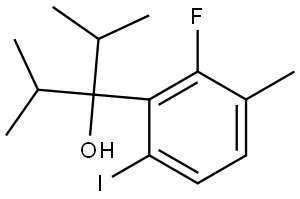 3-(2-fluoro-6-iodo-3-methylphenyl)-2,4-dimethylpentan-3-ol Structure