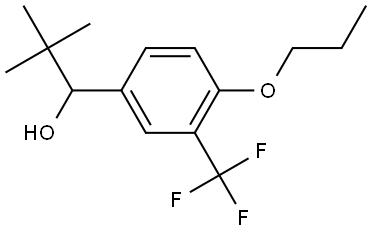 2,2-dimethyl-1-(4-propoxy-3-(trifluoromethyl)phenyl)propan-1-ol Structure