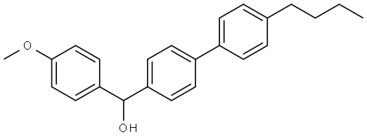 (4'-butyl-[1,1'-biphenyl]-4-yl)(4-methoxyphenyl)methanol Structure