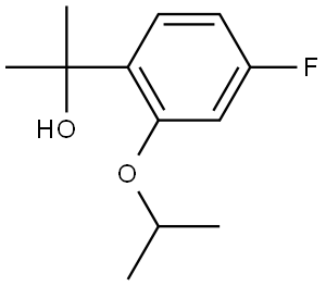 2-(4-fluoro-2-isopropoxyphenyl)propan-2-ol Structure