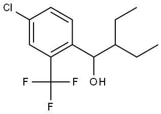 1-(4-chloro-2-(trifluoromethyl)phenyl)-2-ethylbutan-1-ol Structure