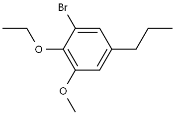 1-bromo-2-ethoxy-3-methoxy-5-propylbenzene Structure