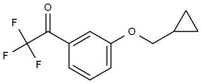 1-(3-(cyclopropylmethoxy)phenyl)-2,2,2-trifluoroethanone Structure