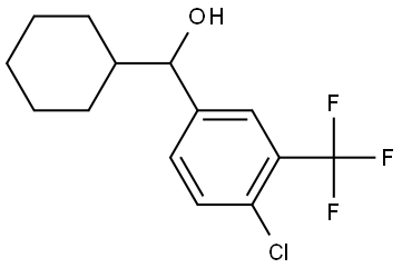 (4-chloro-3-(trifluoromethyl)phenyl)(cyclohexyl)methanol Structure